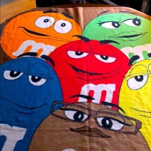 Fleece throw from the M & M store in NYC brand new